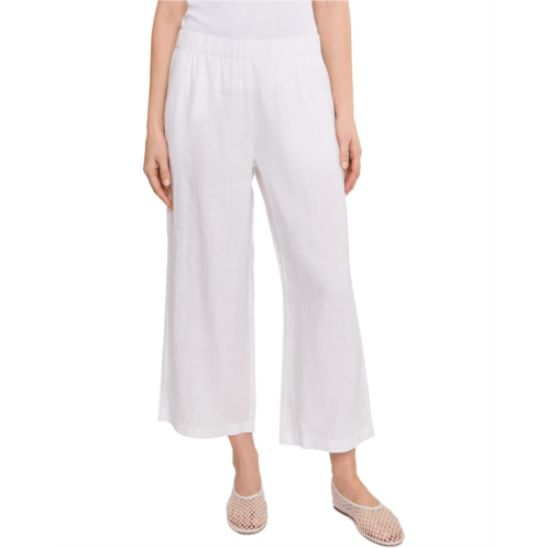 Eileen Fisher Petite Organic Linen Ankle Wide Pants