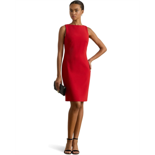 POLO Ralph Lauren Womens Lauren Ralph Lauren Faille Sleeveless Sheath Dress