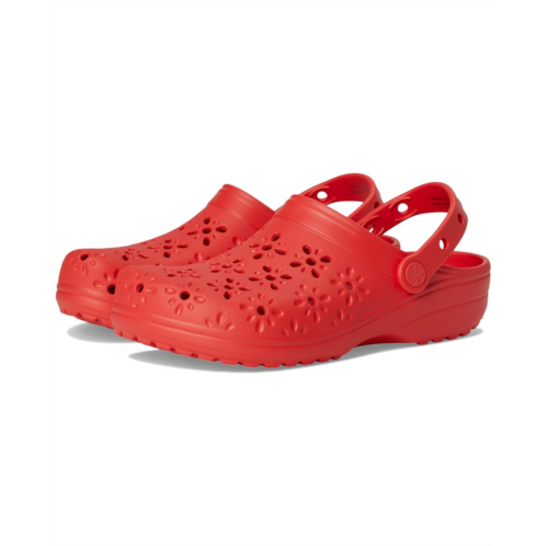 Unisex Crocs Classic Clogs with Floral Cut Out Design