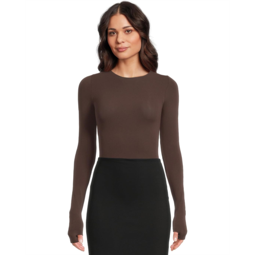 Womens Commando Ballet Long Sleeve Bodysuit w/ Thumbholes
