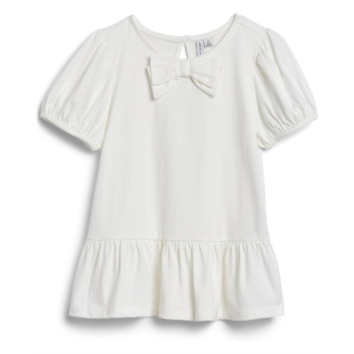 Girls Janie and Jack White Bow Peplum Top (Toddler/Little Kid/Big Kid)