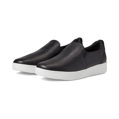 FitFlop Rally Leather Slip-On Skate Sneakers
