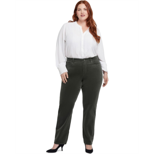 Womens NYDJ Plus Size Marilyn Straight Corduroy Pants
