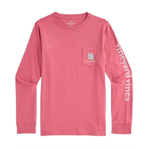 Vineyard Vines Kids Sunset Ski Pups Long Sleeve Tee (Toddler/Little Kid/Big Kid)