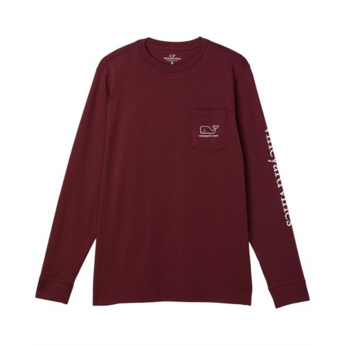 Vineyard Vines Kids Long Sleeve Vintage Whale Pocket Tee (Toddler/Little Kid/Big Kid)