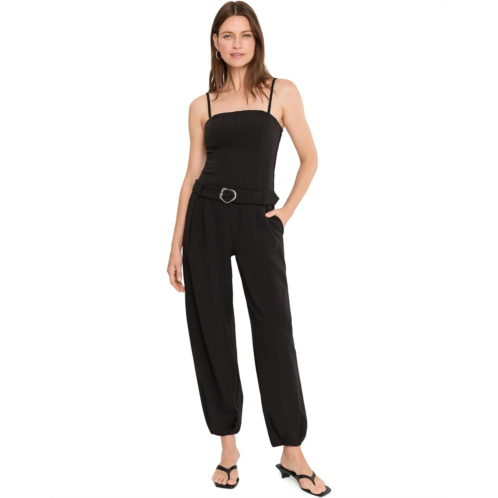 Avec Les Filles Sleeveless Belted Jumpsuit