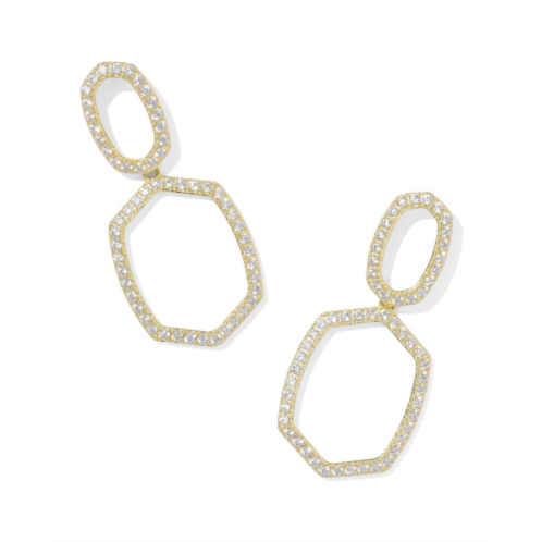 Kendra Scott Daphne Pave Open Frame Earrings