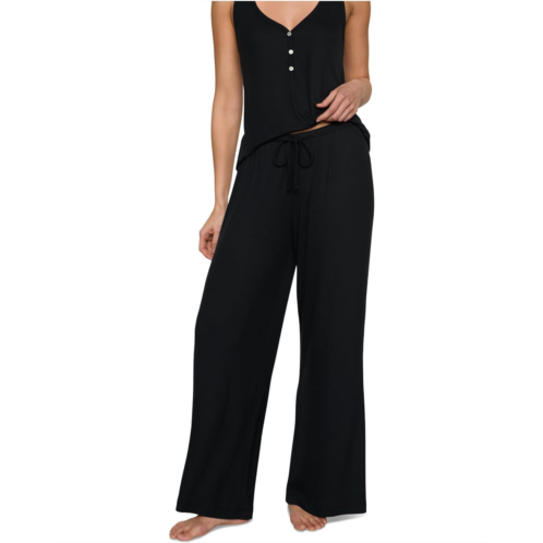 Womens Eberjey Dream Rib Wide Leg Pants