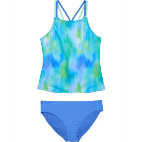 Girls Speedo Kids Swimsuit Two-Piece Tankini Thin Straps (Big Kid)
