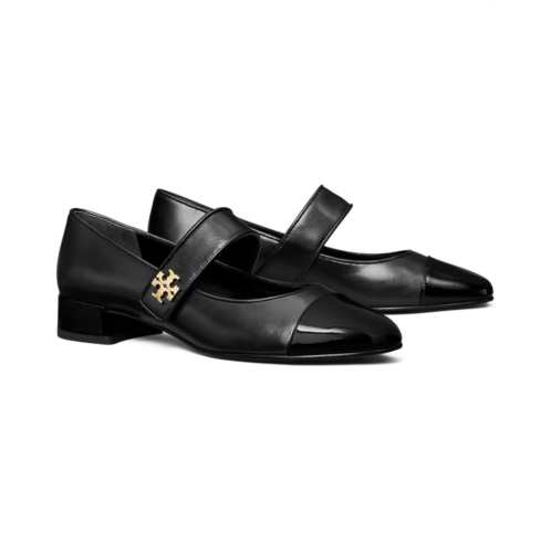 Womens Tory Burch Cap-Toe Mary Jane Heel Ballet 25mm