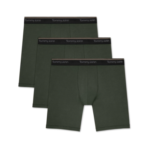 Mens Tommy John Ultra Soft Flex 6 Boxer Brief 3-Pack