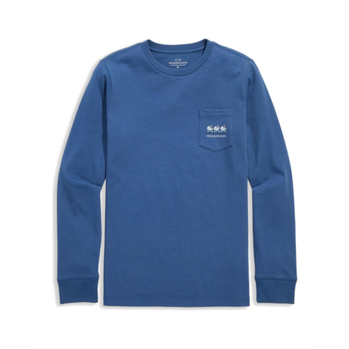Vineyard Vines Kids Turkey Trot Long-Sleeve Pocket Tee (Little Kid/Big Kid)