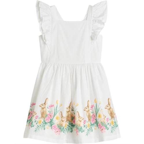 Girls Janie and Jack Bunny Border Dress (Toddler/Little Kid/Big Kid)