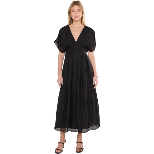 Womens Adrianna Papell Organdy Midi Dress