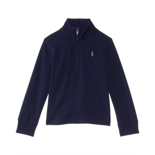 Polo Ralph Lauren Kids Cotton Interlock Quarter-Zip Pullover (Toddler/Little Kids)