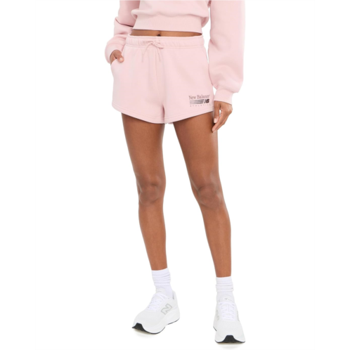 Womens New Balance Trackside Fleece Shorts