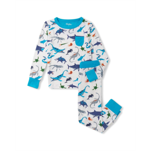 Hatley Kids Prehistoric Marine Bamboo Pajama Set (Toddler/Little Kid/Big Kid)