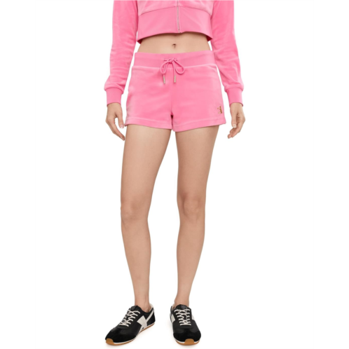 Womens Juicy Couture Contrast Waist Easy Shorts