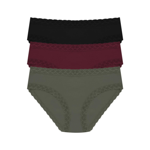 Womens Natori Bliss Girl Brief 3-Pack Panties