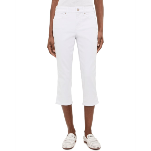 Womens NYDJ Petite Chloe Capri In Optic White