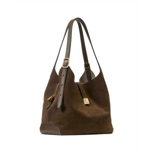 Kate Spade New York Deco Pebbled Leather And Suede Large Shoulder Bag