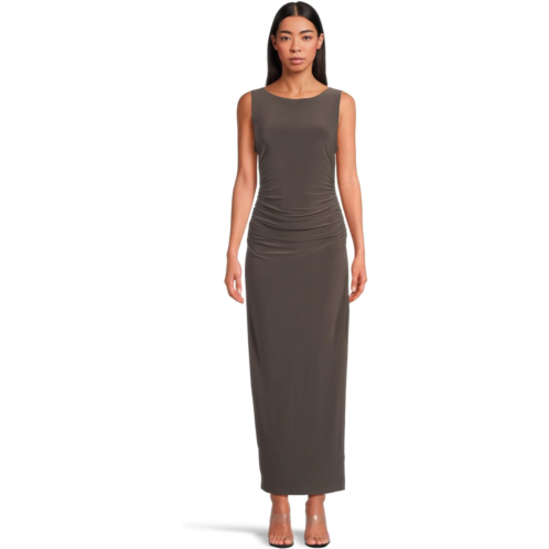 Norma Kamali Sleeveless Shirred Waist Gown