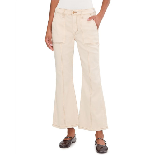 Womens Liverpool Los Angeles 28 Hannah Mid-Rise Flare Jeans with Utility Details