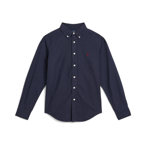 Boys Polo Ralph Lauren Kids Garment-Dyed Cotton Oxford Shirt (Big Kid)