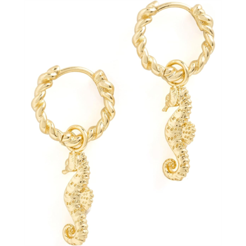 Kendra Scott Seahorse Huggie Earrings