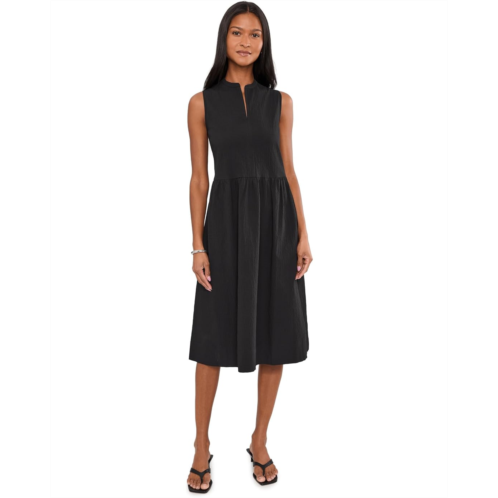 Womens Eileen Fisher Organic Cotton Pucker Calf Length Dress