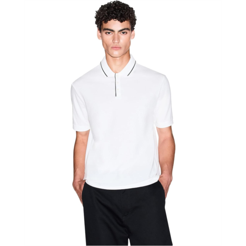 Mens Armani Exchange Milano/New York Logo Polo Shirt