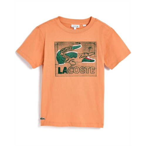 Boys Lacoste Kids Textured Graphic T-Shirt (Big Kid)