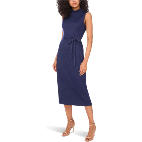 Vince Camuto Sleeveless Mockneck with Thin Belt Dress
