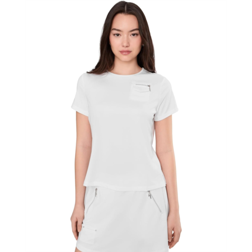 Womens Jamie Sadock Sunsense Crew Neck Tee Shirt