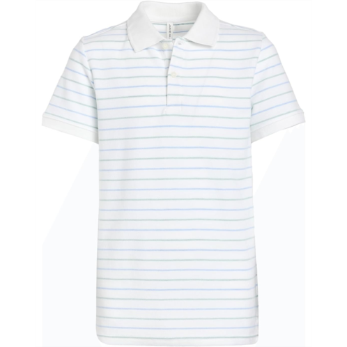 Janie and Jack Striped Pique Polo (Toddler/Little Kids/Big Kids)