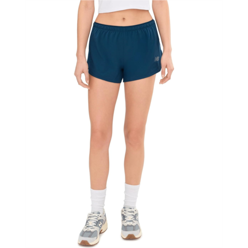 Womens New Balance 3 Run Essentials Shorts