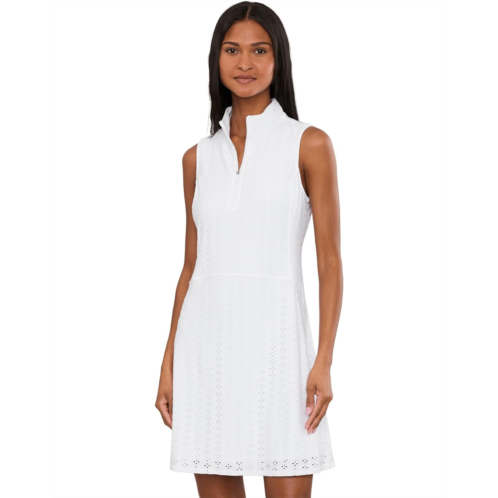 Womens Tommy Bahama Abby Eyelet Sleeveless Dress