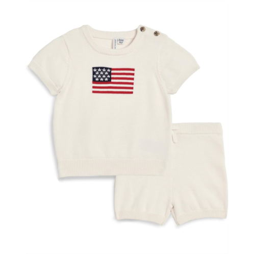 Boys Janie and Jack Ivory Flag Sweater Set (Infant)