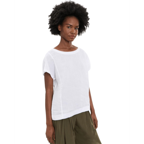 L.L.Bean Womens LLBean Premium Washable Linen Short Sleeve Shirt