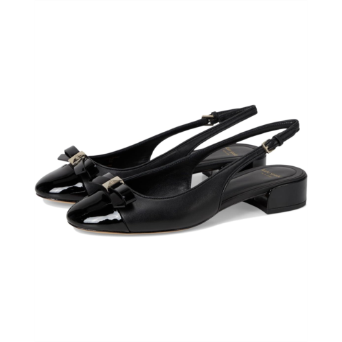 Kate Spade New York Deco Bow Smooth Leather Slingback Pumps