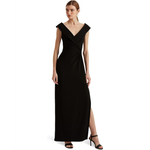 POLO RALPH LAUREN Jersey Off-the-Shoulder Gown