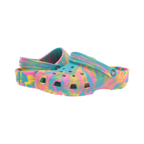 Crocs Kids Classic Marbled Tie-Dye Clogs (Little Kid/Big Kid)