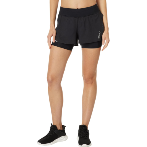 2XU Aero 2-in-1 4 Run Shorts