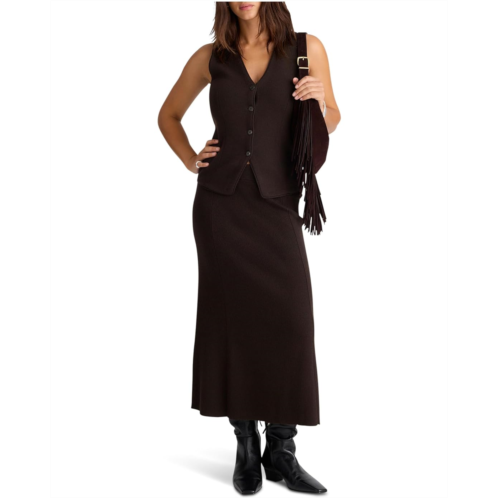 Womens Madewell Lorimer Solid Merino Pull On Slip Skirt