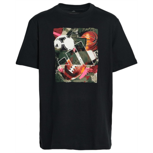 Boys adidas Kids Multi Sport Collage Tee (Big Kid)