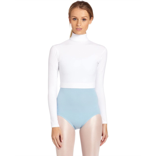 Womens Capezio Turtleneck Long Sleeve Top