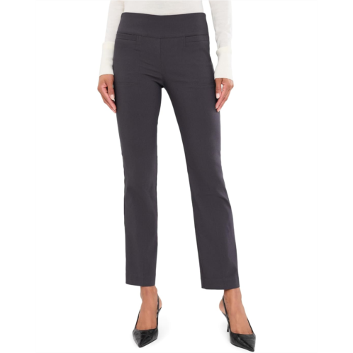 Womens Elliott Lauren Control Stretch Elastic Waist Pull-On Bootcut Pants with Besom Pockets