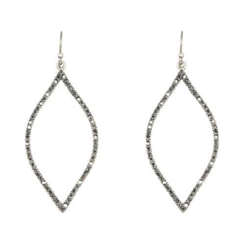 Lucky Brand Silver Pave Moroccan Oblong