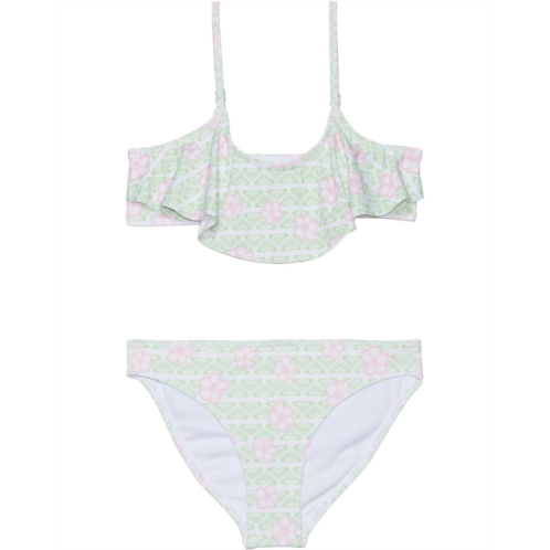 Roxy Kids Hibiline Flutter Swimsuit Set (Toddler/Little Kids/Big Kids)