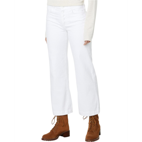 Paige Leenah Ankle Exposed Button Fly in Crisp White